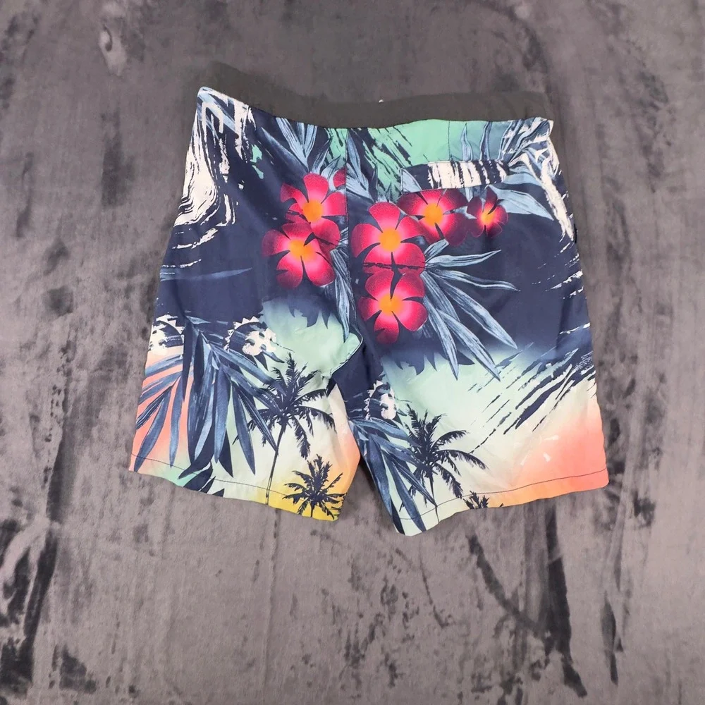 Tommy Bahama Board Shorts Mens 36 Multicolor Tropical Floral Palm Relax 4380